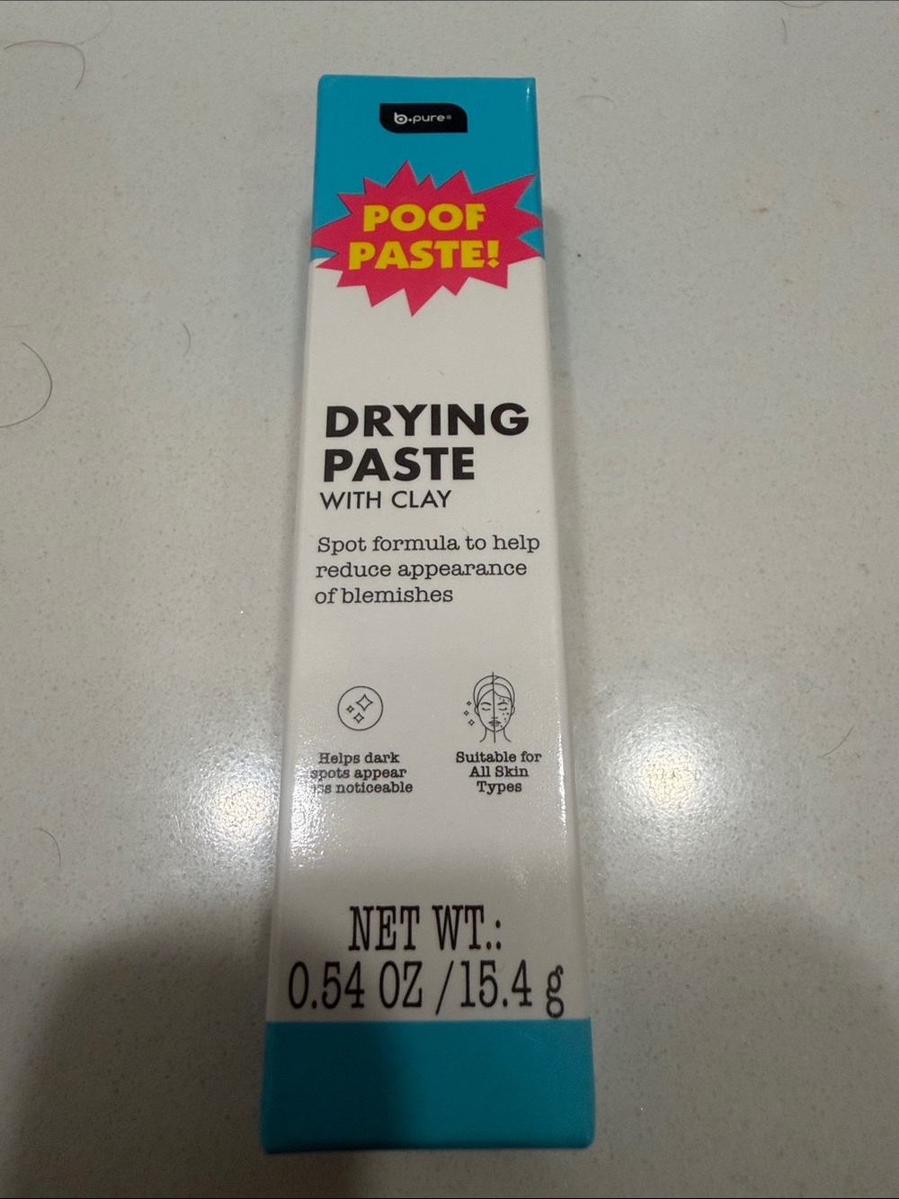 Poof Paste! Drying Paste with Clay – White & Teal